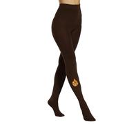 MERYLURE 2er-Pack Fleece-gefütterte Strumpfhosen, blickdicht, warm, Thermo-Strumpfhose für Damen, hohe Taille, Leggings, Kaffee, S