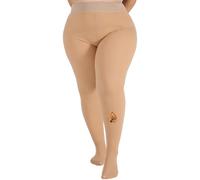 MERYLURE Fleece-gefütterte Strumpfhose für Damen, Übergröße, künstliche durchscheinende Hautfarbe, warme Winter-Leggings, dicke Thermo-Strumpfhose, Hautfarben, L-XL