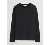 Merz b. Schwanen 1950s Classic Loopwheeled Longsleeve T-Shirt Black Schwarz M