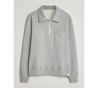 Merz b. Schwanen Classic Fit Authentic Fleece Half Zip Grey Melange Grau L