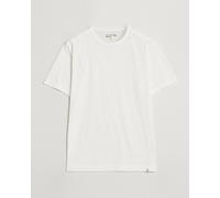 Merz b. Schwanen Organic Pima Cotton Slub Crew Neck T-Shirt White Weiß L