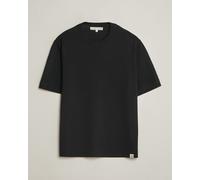 Merz b. Schwanen Relaxed Fit Merino Knitted T-Shirt Black Schwarz M