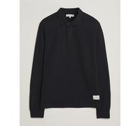 Merz b. Schwanen Relaxed Fit Vintage Cotton Rugby Shirt Black Schwarz L