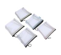 Mesh Bag - 5X Mesh Storage Bags | Tragbarer Glühbirnen -Tote -Organizer | Waschmaschine Waschbeutel | Netto -Waschmaschine Sack Mit Reißverschluss | Kosmetik -Schmuckkoffer Toiletten -Reisetasche Für