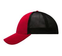 Myrtle Beach Elastic Fit Netz-Cap MB6215 - Rot / schwarz | L/XL