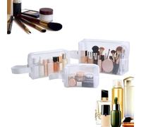 Mesh Cosmetic Bag - Mesh Travel Bags, Small to Large Portable Pouches for Organization, Travel Accessories Kit, Breathable Net Design with Zipper, Storage Management Tool for Organizing Toiletries