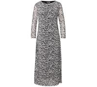 Meshkleid STREET ONE, Damen, Gr. 38, N-Gr, morning beige, Web, Obermaterial: 95% Polyester, 5% Elasthan. Futter: 100% Viskose, bedruckt, casual, regular fit ca. Mitte Wade, U-Boot-Ausschnitt, 3/4-Ärme