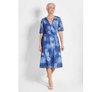 Mesh-Kleid blau 42