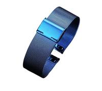 Mesh-Metallarmband aus Edelstahl, Schnellverschluss-Ersatzarmband, 10 mm, 12 mm, 14 mm, 16 mm, 18 mm, 20 mm, 22 mm(Blue,10mm)