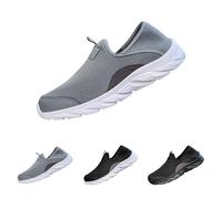 Mesh Schuhe Herren - Slip On Sneakers Herren Leicht Walkingschuhe,Wandern Sportschuhe Atmungsaktive Laufschuhe Low Top Freizeitschuhe Flache Sohle Tunrschuhe Outdoorschuhe