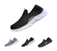 Mesh Schuhe Herren - Slip On Sneakers Herren Leicht Walkingschuhe,Wandern Sportschuhe Atmungsaktive Laufschuhe Low Top Freizeitschuhe Flache Sohle Tunrschuhe Outdoorschuhe