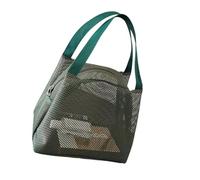 Meshes Kulturbeutel, Reise-Organizer, Transparenz, belüftet, große Kapazität, tragbare Kosmetik-Aufbewahrungstasche für Fitnessstudio, Strand, Reisefreundlich, transparenter Kulturbeutel, grün