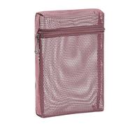Meshes Make-up-Tasche, transparent, Kulturbeutel, Reise-Kosmetik-Organizer, Lippenstift-Aufbewahrungstaschen, tragbar, Netzstoff, für Damen und Mädchen, J, L, Mass Beauty