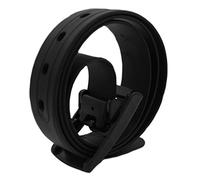 MESHIKAIER Unisex Gürtel aus Silikon Gürtel Casual Damen Herren Silikon Gürtel + Kunststoff Schnalle (Schwarz)