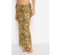 Meshrock LSCN BY LASCANA, Damen, Gr. 42, leopard print, Netz, Obermaterial: 95% Polyester, 5% Elasthan, bedruckt, figurbetont knöchellang, Röcke Meshrock, in Maxilänge mit Animaldruck (29234855-42)