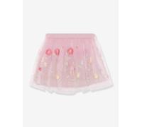 Meshrock mit Stickerei & Dehnbund Mädchen MINYMO quarzrosa Gr. 110