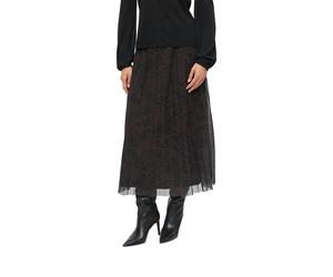 Meshrock S.OLIVER BLACK LABEL, Damen, Gr. 40, braun (braun aop), Mesh, Obermaterial: 95% Polyester, 5% Elasthan. Futter: 100% Polyester, bedruckt, bequem 7/8-Länge, Röcke, mit Animal-Muster (35790155-