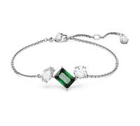 Mesmera Armband, Verschiedene Schliffe, Grün, Rhodiniert OS