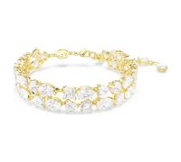 Mesmera Armband, Verschiedene Schliffe, Weiß, Goldlegierungsschicht OS