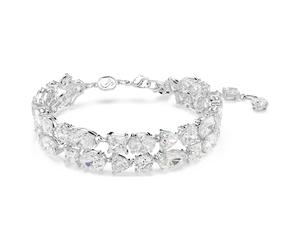Mesmera Armband, Verschiedene Schliffe, Weiß, Rhodiniert OS