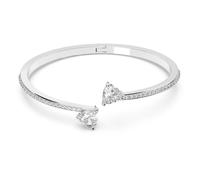 Mesmera Armreif, Herz, Weiß, Rhodiniert L