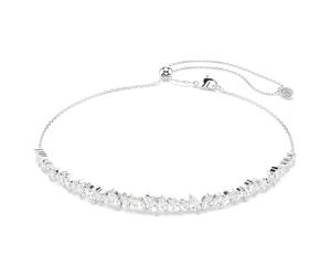 Mesmera Halsband, Marquise Schliff, Weiß, Rhodiniert OS