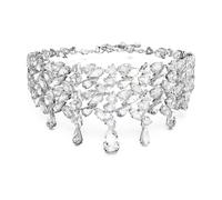 Mesmera Halsband, Verschiedene Schliffe, Weiß, Rhodiniert OS