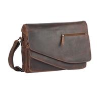 Greenland Montana Umhängetasche I Leder 35 cm braun (117-25)