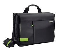 Messenger Bag 15.6" Smart Traveller schwarz, 19 Fächer, Trolley-Befestigung, Reißverschluss, Maße: 390 x 290 x 155 mm