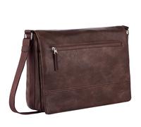 Messenger Bag CAMEL ACTIVE "Traces", Herren, Gr. B/H/T: 38,5cm x 27cm x 10cm, braun, Polyurethan, Taschen, aus Lederimitat, funktional mit vielen Fächern & hochwertigem Gurtband (32896142-0) braun