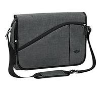 Messenger Bag COLLEGE, Polyester, Laptop-Innentasche, gepolst. Tragegurt, B400xT100xH300 mm, graumeliert