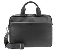 Messenger Bag JOOP "cardona pandion briefbag mhz", Damen, Gr. B/H/T: 40cm x 31cm x 10cm, schwarz, Leder, gepflegt, unifarben, Taschen (28737365-0) schwarz