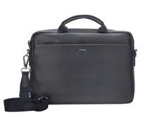 Messenger Bag JOOP "cardona pandion briefbag shz1", Damen, Gr. B/H/T: 39cm x 28cm x 7cm, schwarz, Leder, Taschen Messenger Bag, Arbeitstasche Businesstasche Umhängetasche (81522616-0)