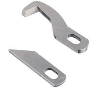 Gritzner Messersatz (1x Ober- und 1x Untermesser) passend 788 Overlock - Nähmaschine, Dorina 710 Overlock - Nähmaschine, New Life 1151 K, New Life 1131 K