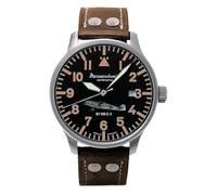 Messerschmitt Aristo Herren Uhr Fliegeruhr Automatik BF109E-3-A Leder