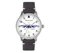 Messerschmitt Aristo Herren Uhr Fliegeruhr M-35W-Q Leder