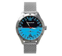 Messerschmitt Aristo Herren Uhr Fliegeruhr ME 108/108-24DR-BM Blau