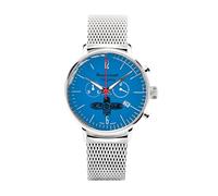 Messerschmitt Boxer100-17M - Edelstahlgehäuse Ø42mm - Quarz-Uhrwerk - Zifferblatt mit Boxerlogo -Milanaise Armband - Made in Germany