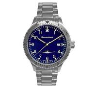 Messerschmitt Flieger-Armbanduhr für Herren Stahl/Blau ME-108DR-MB