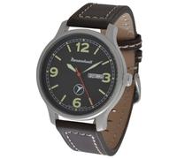 Messerschmitt Fliegeruhr Quarz ME6332-DD1 Großzahlen Day-Date 5ATM Lumineszierend