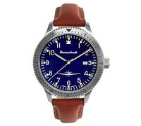 Messerschmitt ME-108DR-L Herren-Fliegeruhr Leder Braun/Blau