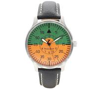 Messerschmitt Herren-Fliegeruhr Quarz Orange/Grün ME-3H271-LB
