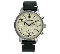 Messerschmitt Herrenuhr Chronograph mit schwarzem Lederband ME-3H199L