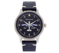 Messerschmitt Herrenuhr M35 Quarz mit Lederband Schwarz M-35Q-SL