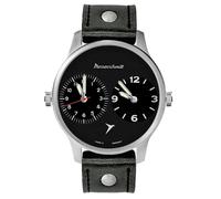 Messerschmitt ME-DUAL2-L Herrenuhr Zwei Zeiten Schwarz