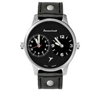 Messerschmitt ME-DUAL2-L Herrenuhr Zwei Zeiten Schwarz