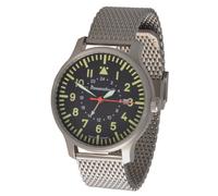 Messerschmitt ME-3H84GMT Ronda 515 24h Quarz Herren Fliegeruhr Milanese Armband