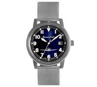 Messerschmitt ME-9673-108M Unisex Fliegeruhr mit Meshband