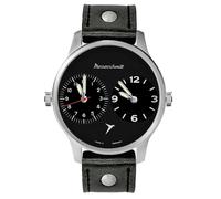 Messerschmitt ME-DUAL2-L Herrenuhr Zwei Zeiten Schwarz