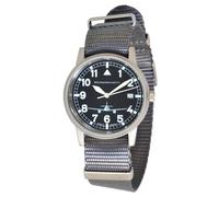 Messerschmitt ME262SGr Unisex Quarzuhr wasserdicht 10 ATM grauen Textilarmband